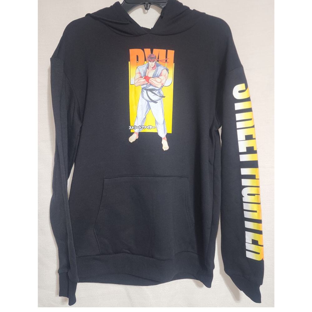 Street fighter Ryu black hoodie men's medium